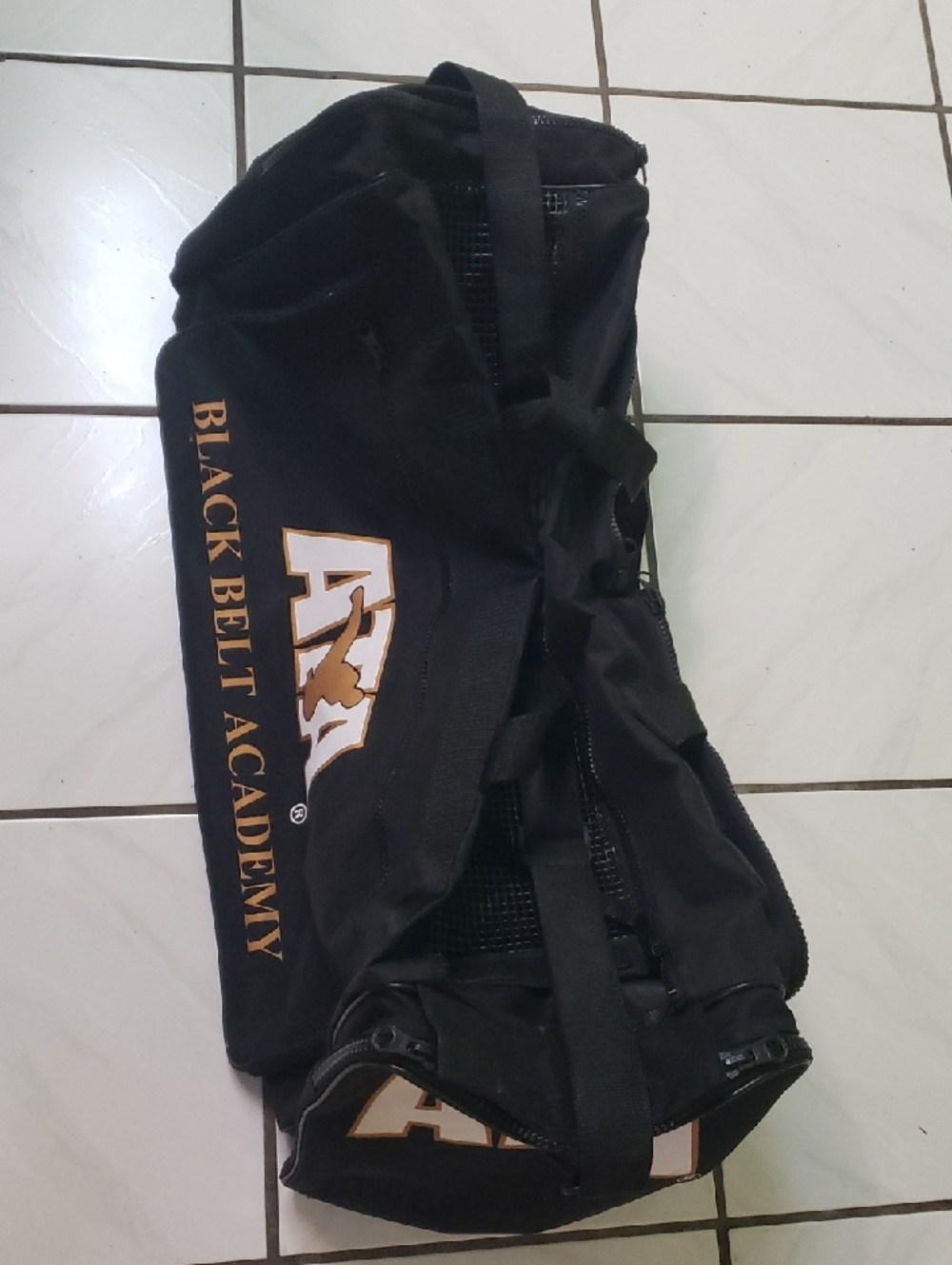 Like new large "Black Belt Academy" Taekwondo Gear Duffel Bag